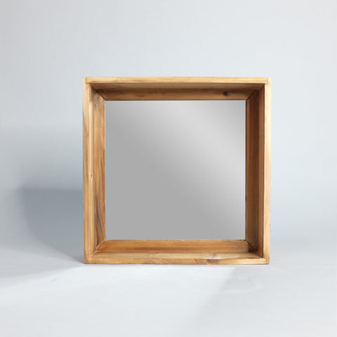 Wood Box Mirror