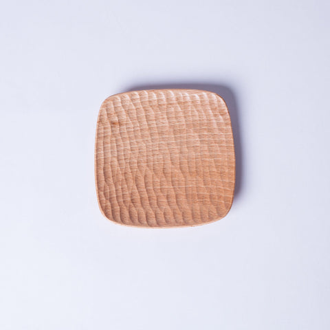 Woodwork Textured Square Plate